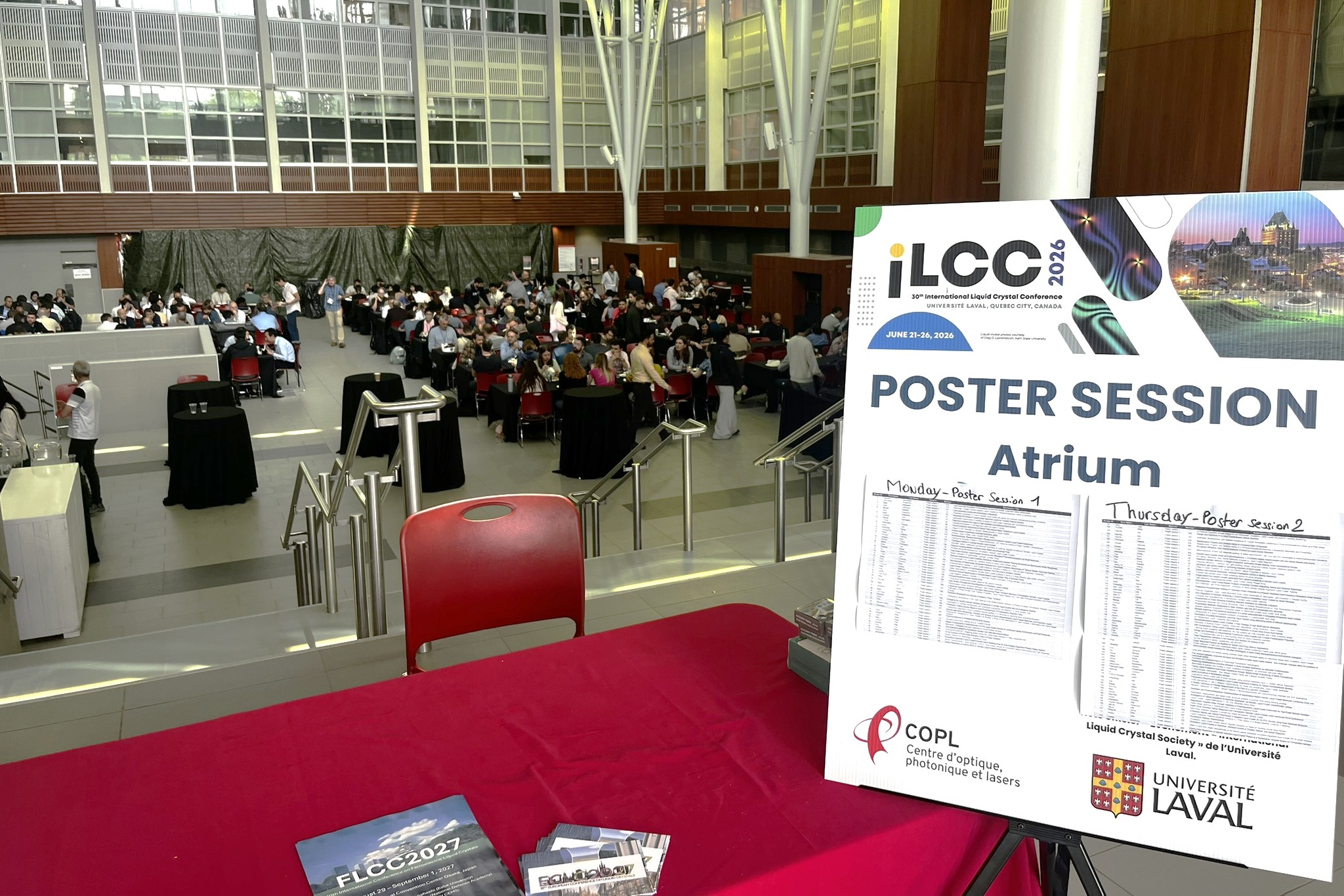Un virage à 180 degrés réussi pour la 30e conférence internationale sur les cristaux liquides (ILCC 2026) qui se tenait à Québec du 21 au 26 juin